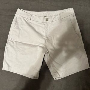 Lululemon Commission Short Classic 7” Oxford Size 32 White Black 02727